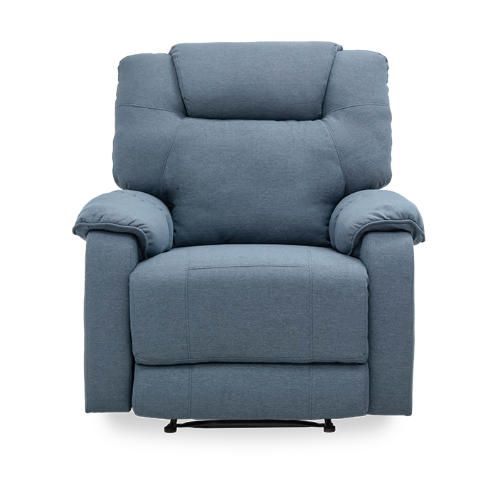 Sillon Reclinable Tela Azul Faret | Reclinables | salas